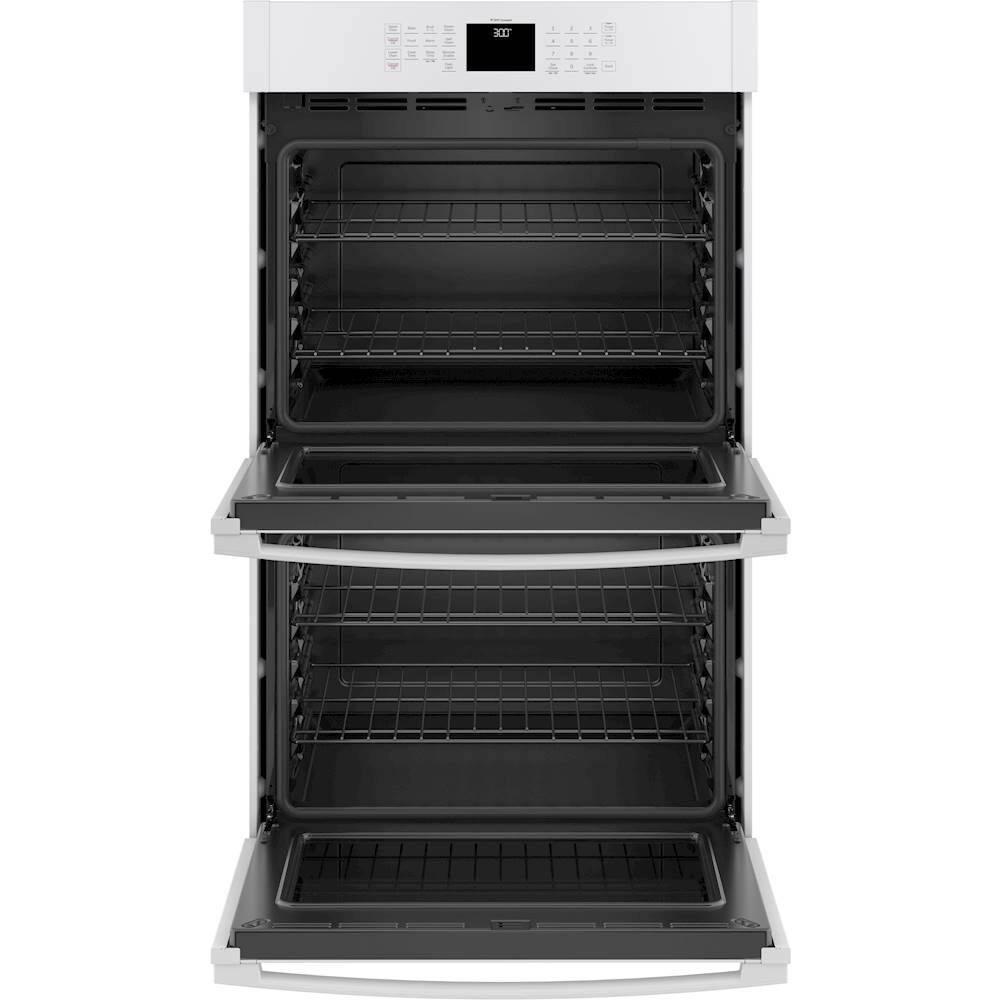 Alt View 11. GE - 30" Built-In Double Electric Wall Oven - White.
