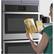 Alt View 22. GE Profile - 27" Built-In Double Electric Convection Wall Oven - Black Stainless Steel.