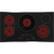 Alt View 11. Café - 36" Electric Cooktop, Customizable - Stainless Steel on Black.