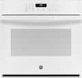 GE - 30" Smart Built-In Single Electric Wall Oven with Self-Clean, Steam Clean, and Heavy-Duty Racks - White