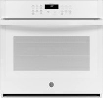 GE - 30" Built-In Single Electric Wall Oven - White - Front_Zoom