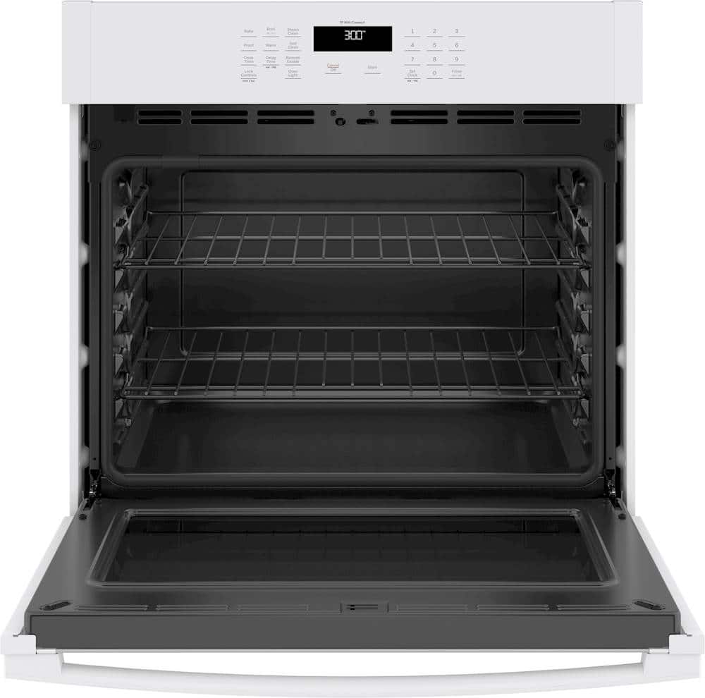 Alt View 11. GE - 30" Built-In Single Electric Wall Oven - White.