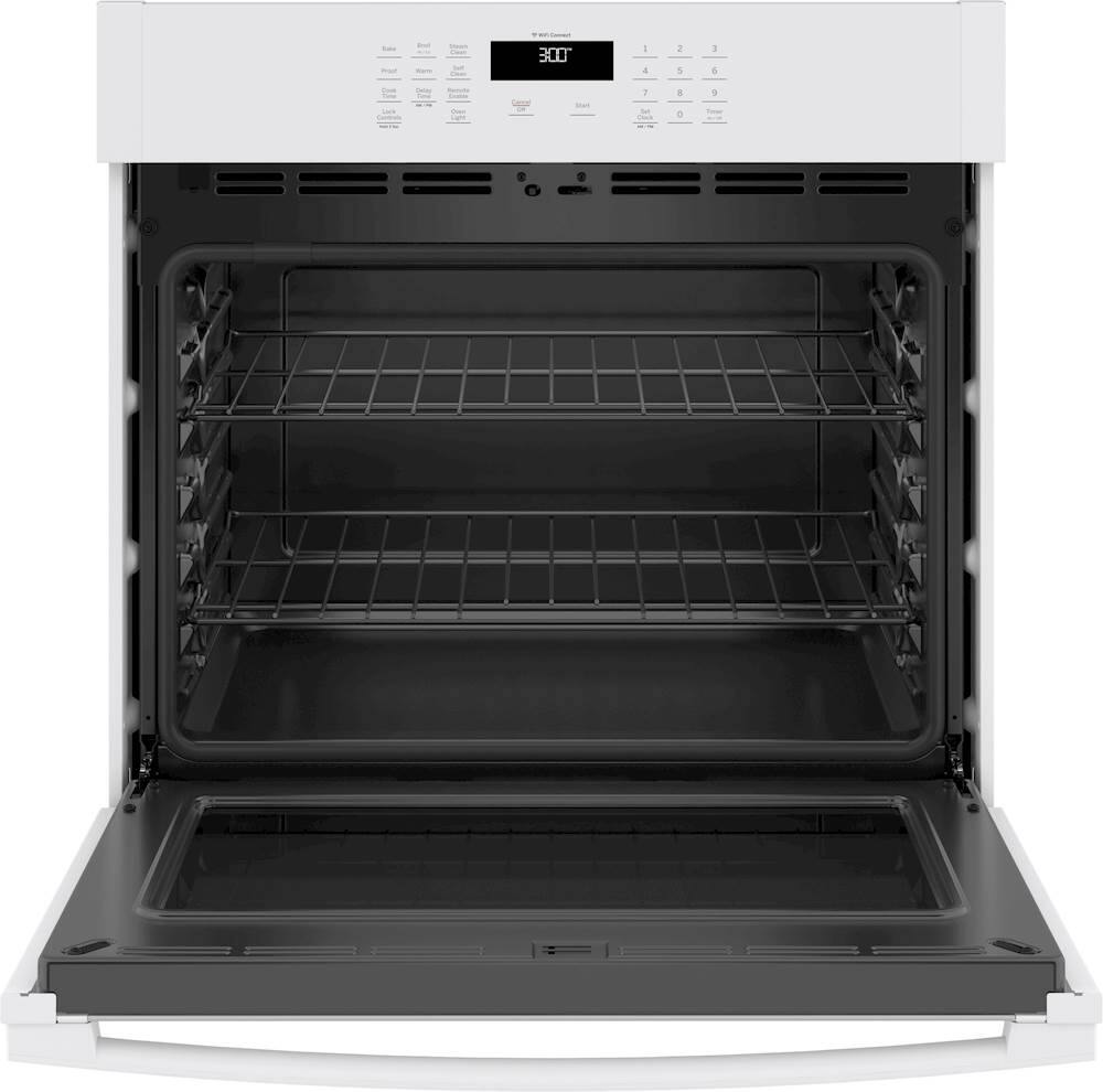 Alt View 11. GE - 30" Built-In Single Electric Wall Oven - White.
