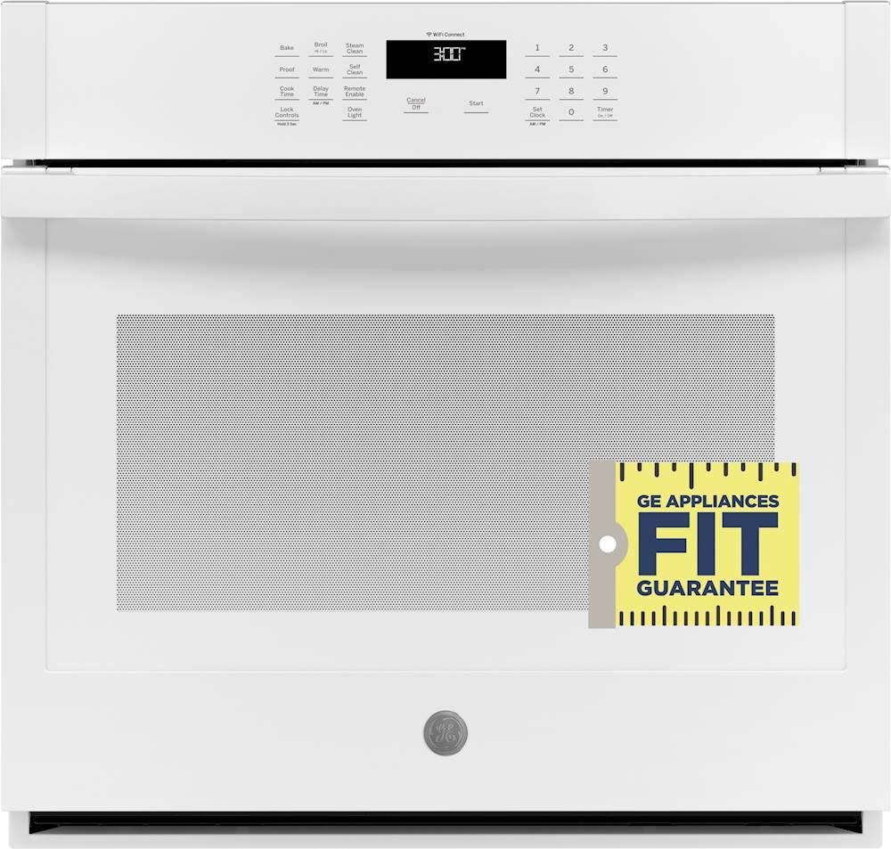 Alt View 18. GE - 30" Built-In Single Electric Wall Oven - White.
