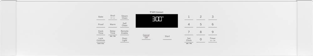 Alt View 2. GE - 30" Built-In Single Electric Wall Oven - White.