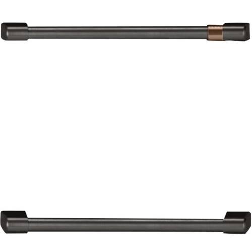 Front. Café - Handle Kit for Café Undercounter Refrigerators & Dishwashers - Brushed Black.