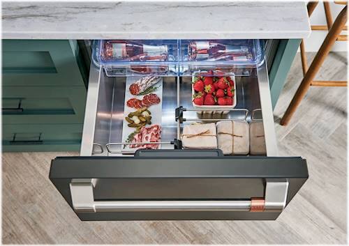 Alt View 20. Café - 5.7 Cu. Ft. Dual-Drawer Refrigerator - Matte Black.