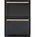 Alt View 27. Café - 5.7 Cu. Ft. Dual-Drawer Refrigerator - Matte Black.