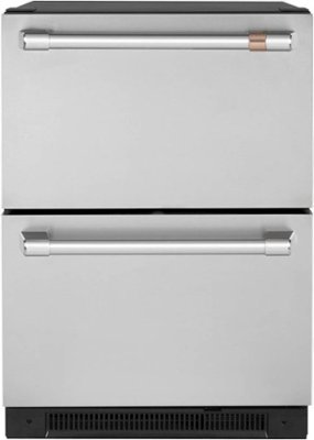 Café 5.7 Cu. Ft. Built-In Dual-Drawer Refrigerator Stainless steel ...
