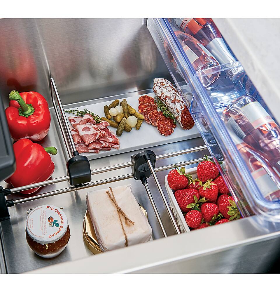 Alt View 16. Café - 5.7 Cu. Ft. Built-In Dual-Drawer Refrigerator - Stainless Steel.