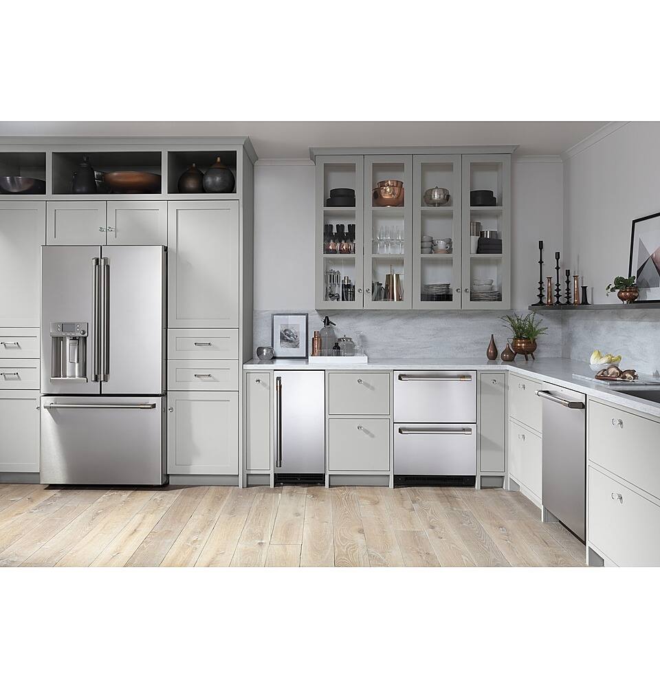 Alt View 20. Café - 5.7 Cu. Ft. Built-In Dual-Drawer Refrigerator - Stainless Steel.