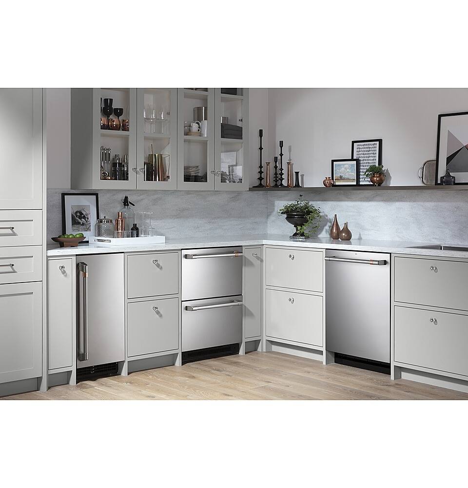 Alt View 21. Café - 5.7 Cu. Ft. Built-In Dual-Drawer Refrigerator - Stainless Steel.
