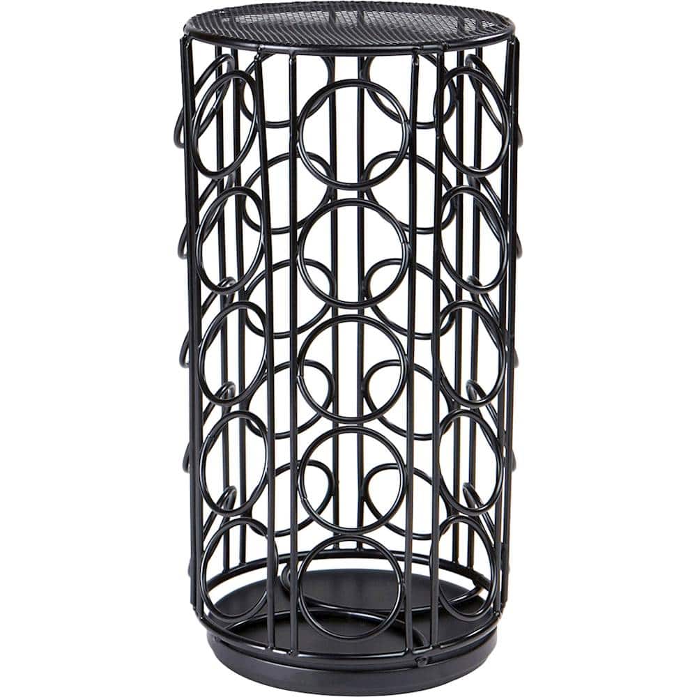 Angle. Mind Reader - 35 K-Cup Single Serve Coffee Pods Rotating Carousel - Black.