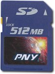 Front Standard. PNY - 512MB Secure Digital Memory Card.
