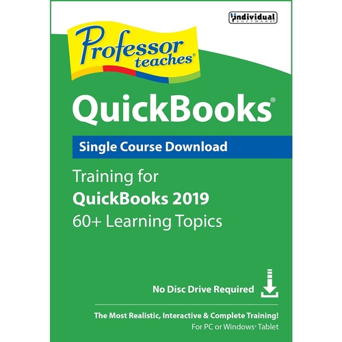 Individual Software - Professor Teaches QuickBooks 2019 Single Course Download - Windows [Digital]