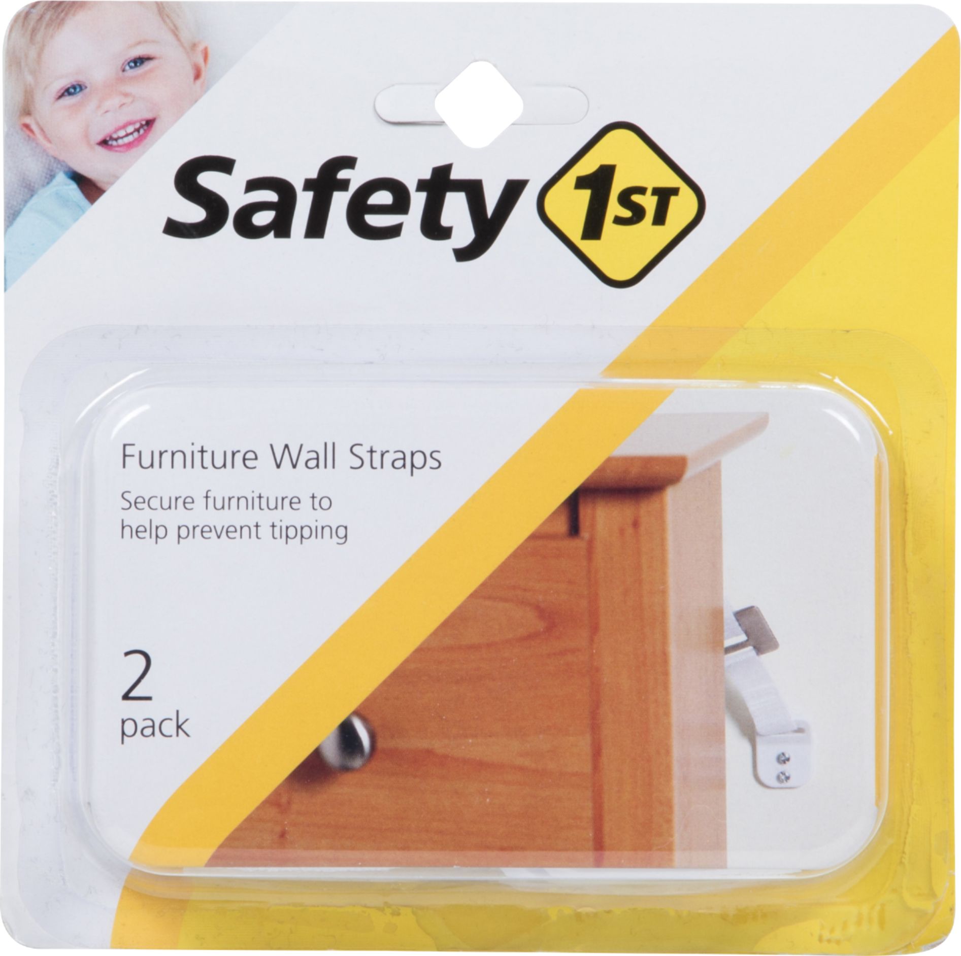 Safety 1st - Furniture Wall Straps - White