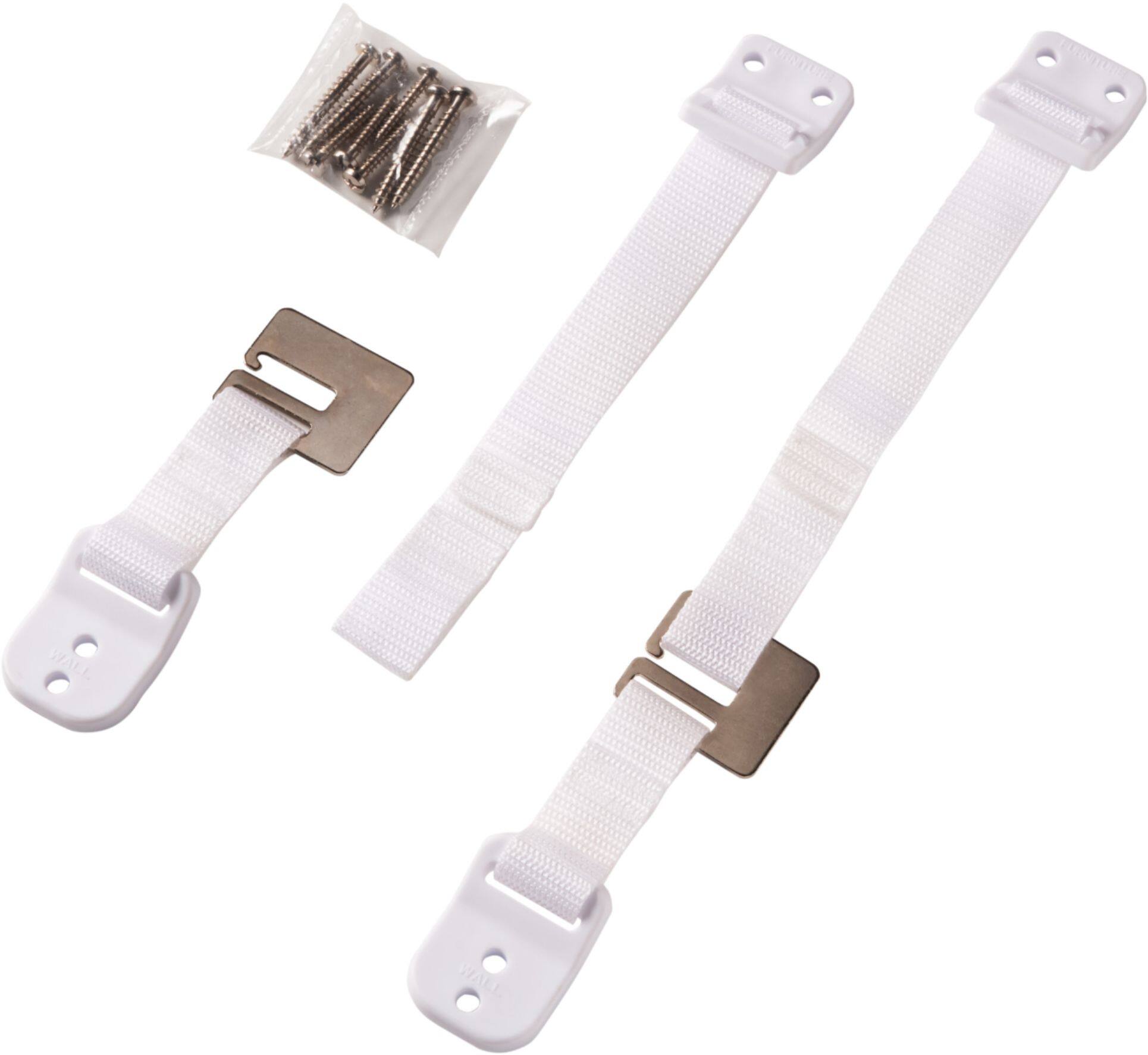 Alt View 11. Safety 1st - Furniture Wall Straps - White.