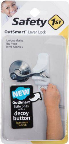 Safety 1st - OutSmart™ Lever Lock - White-Front_Standard 