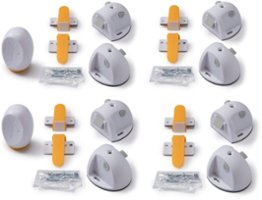 Safety 1st - Adhesive Magnetic Lock System - 8 Locks and 2 Keys - White - Front_Zoom