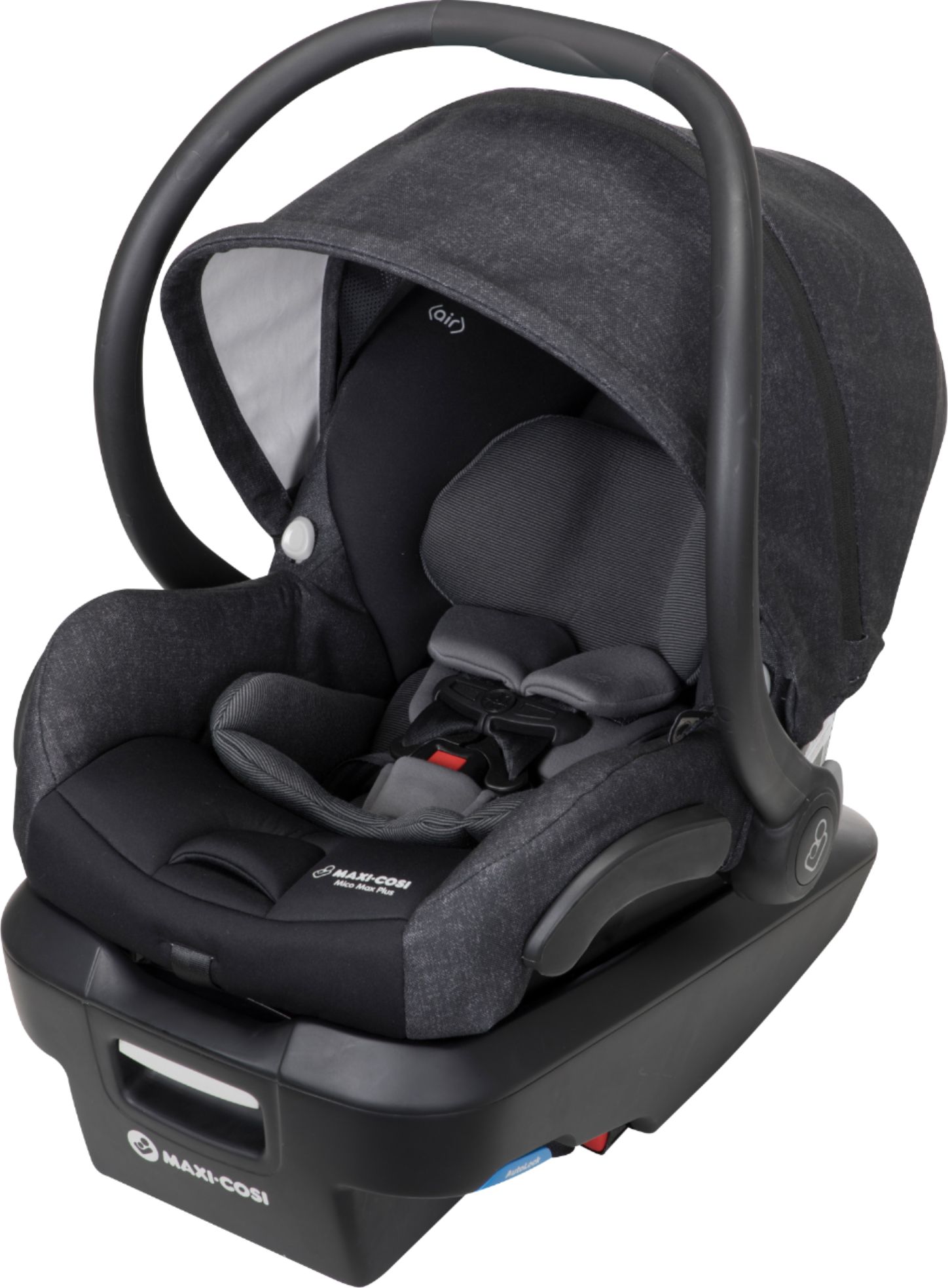 Left View: Maxi-Cosi - Mico Max Plus Infant Car Seat - Black