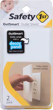 Front. Safety 1st - OutSmart™ Outlet Shield - White.