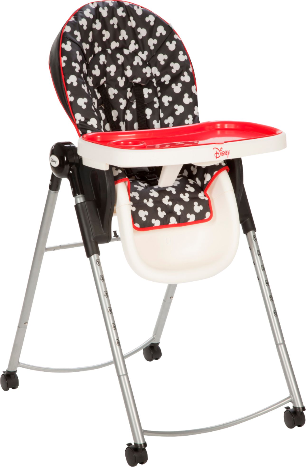 Angle View: Disney Baby AdjusTable High Chair, Mickey Silhouette