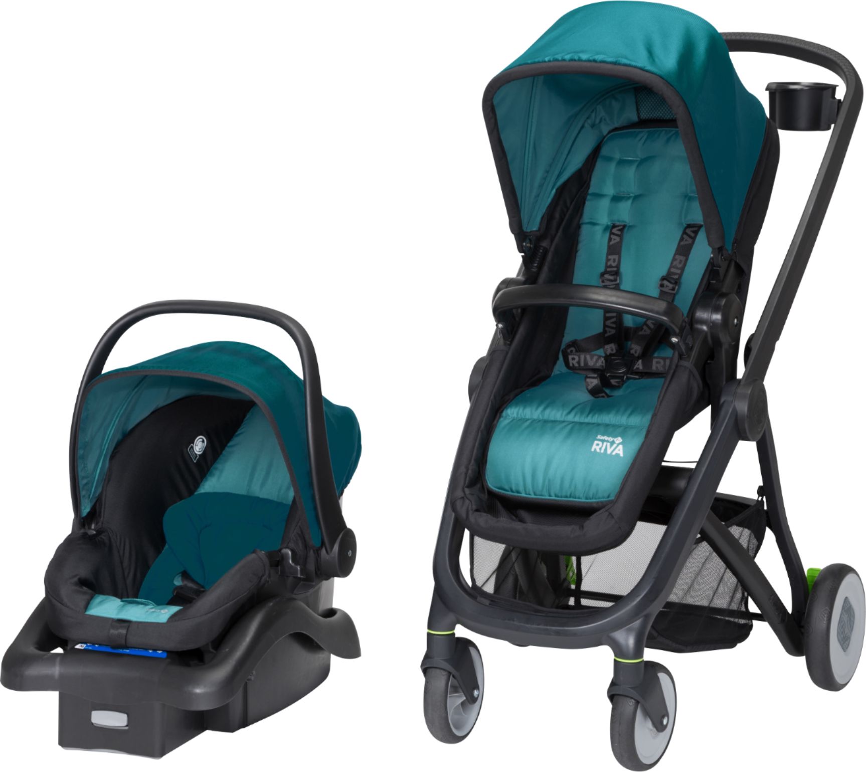Left View: Safety 1st - RIVA™ 6-in-1 Flex Modular Travel System - Blue