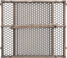 Safety 1st - Vintage Gray Wood Doorway Security Gate - Front_Zoom