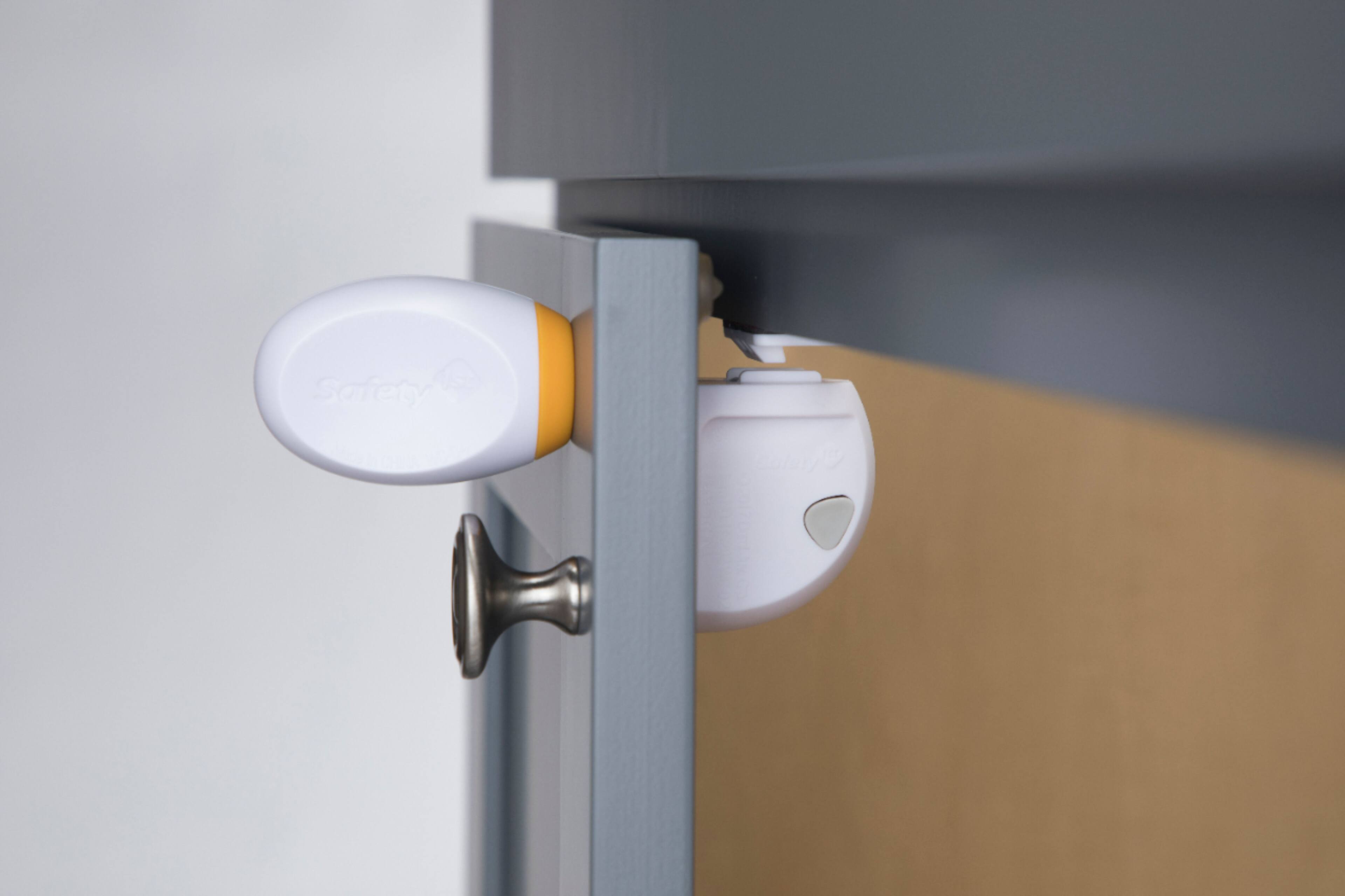 Alt View 12. Safety 1st - Adhesive Magnetic Lock System - 4 Locks and 1 Key - White.