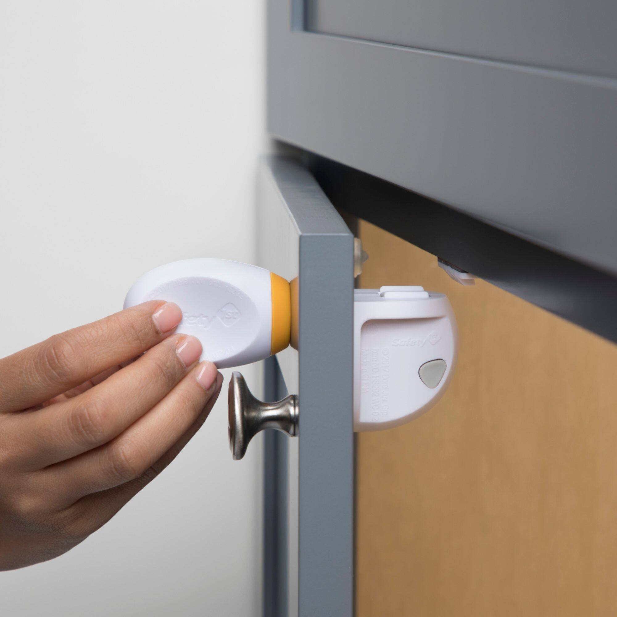 Alt View 12. Safety 1st - Adhesive Magnetic Lock System - 2 Locks and 1 Key - White.