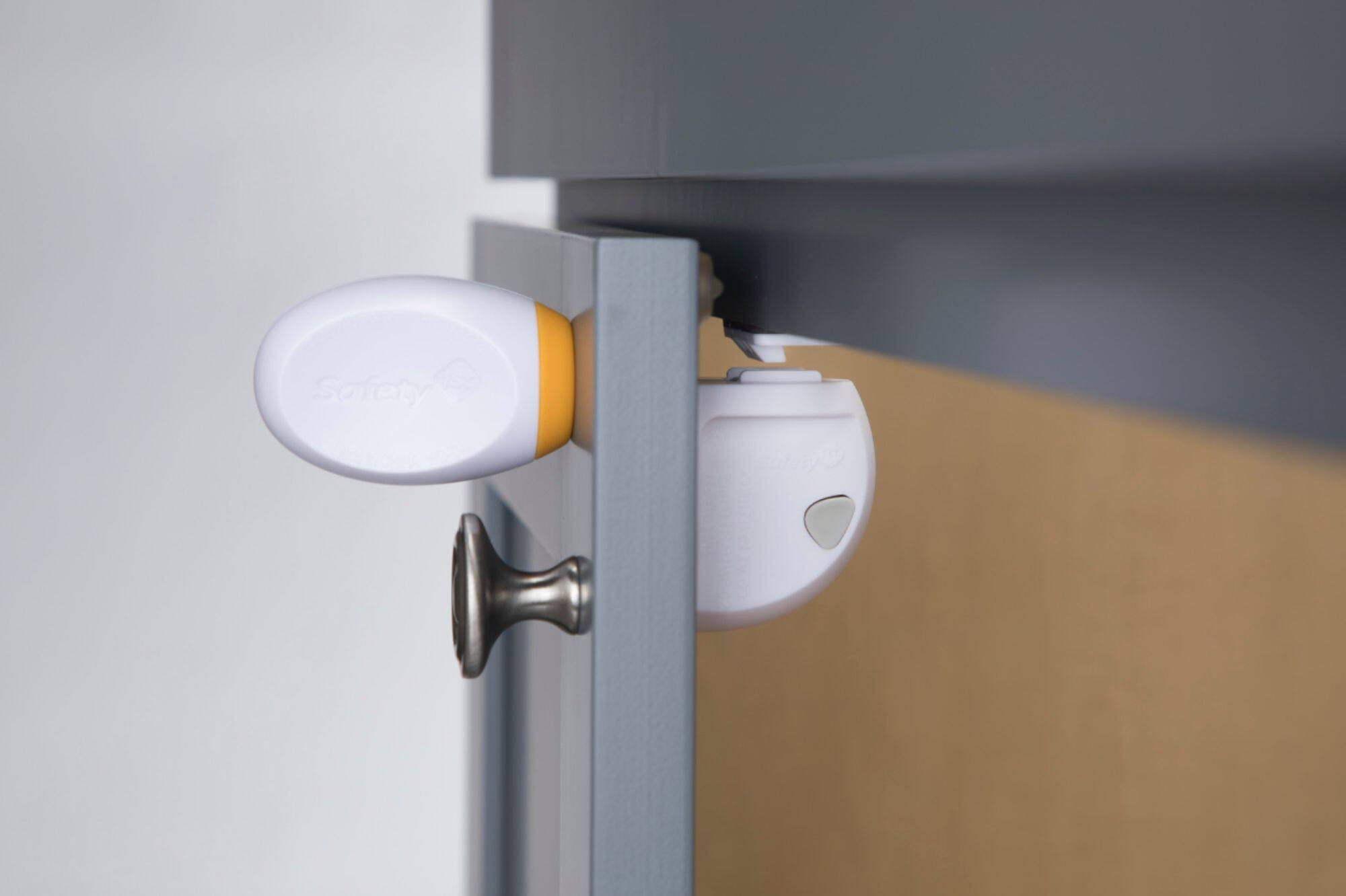 Alt View 17. Safety 1st - Adhesive Magnetic Lock System - 2 Locks and 1 Key - White.