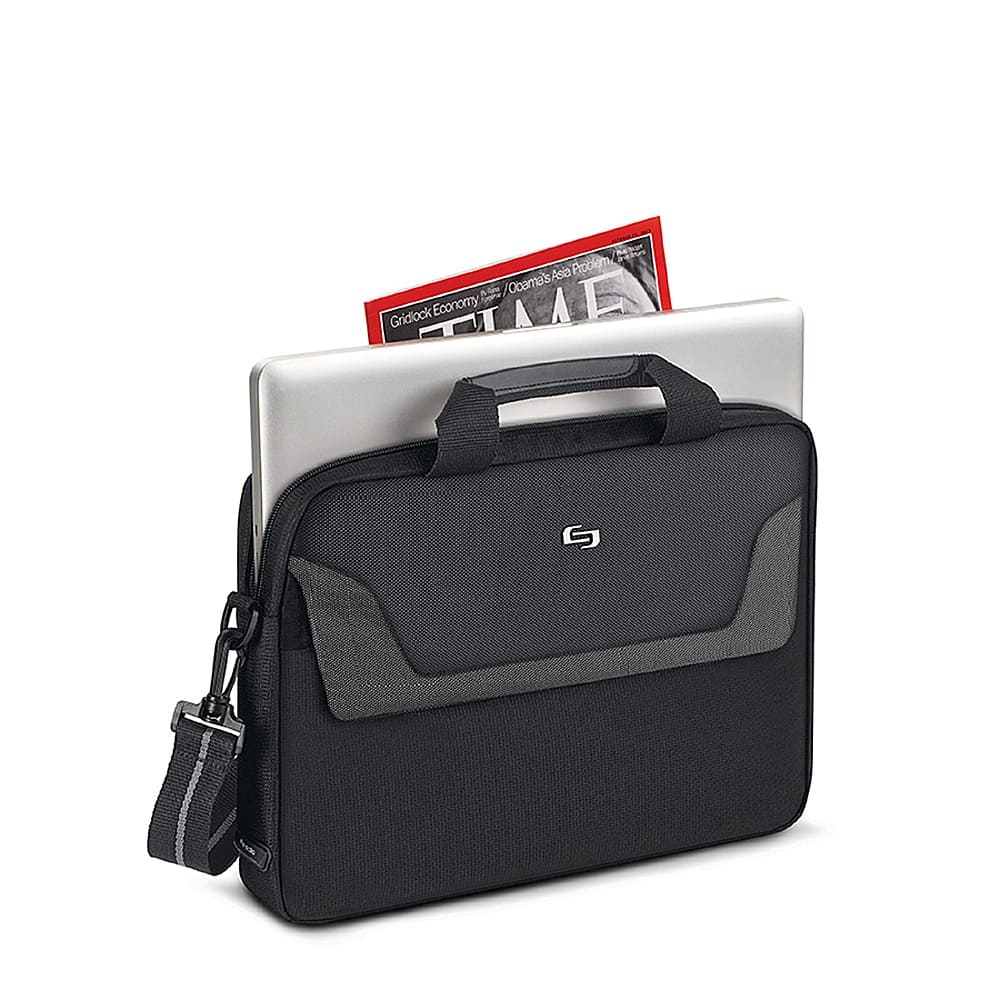 Alt View 14. Solo New York - Flatiron Slim Briefcase for 14.1" Laptop - Black.