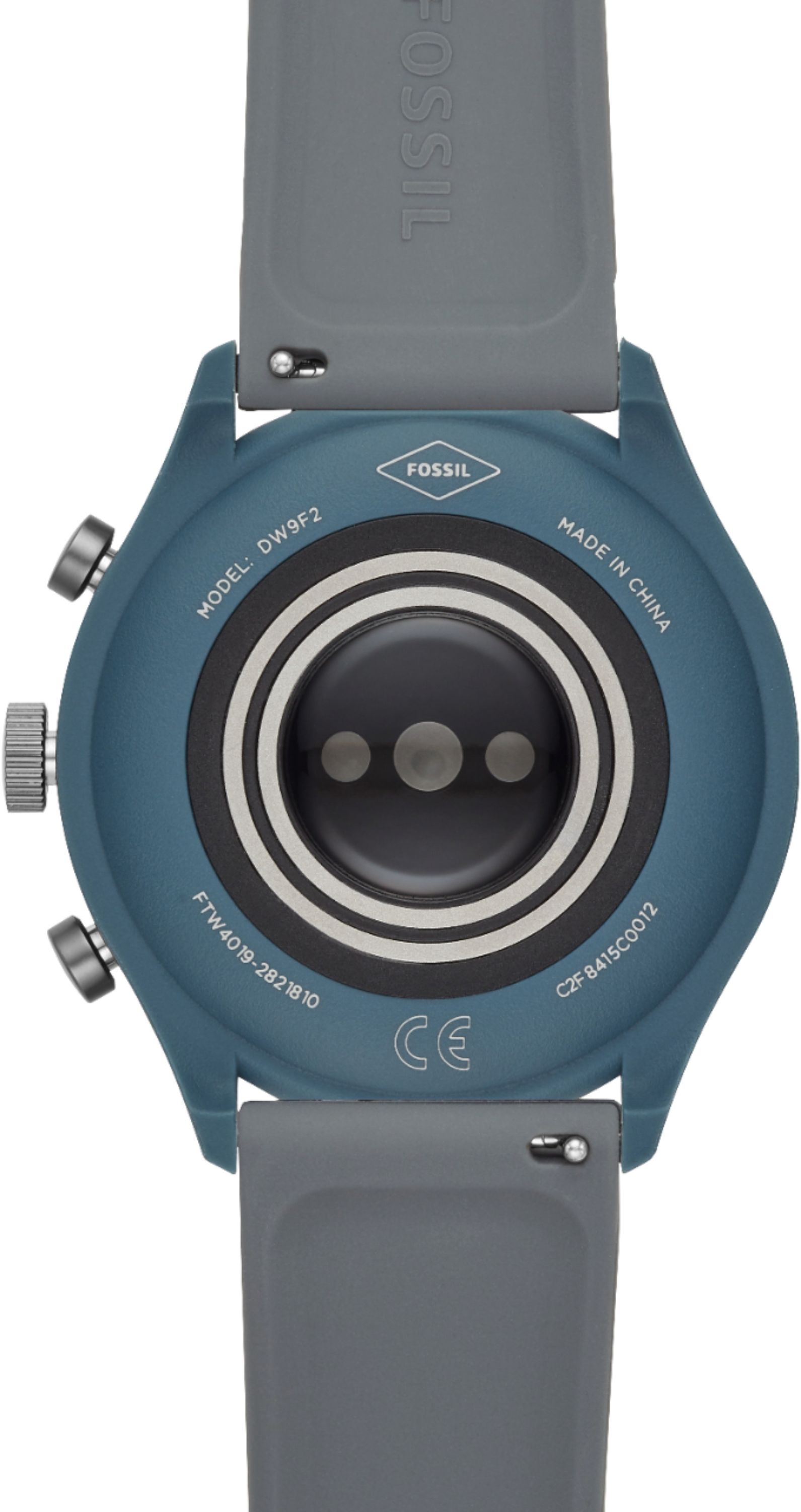 Best Buy: Fossil Sport Smartwatch 43mm Aluminum Black with Black 