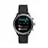Alt View 11. Fossil - Sport Smartwatch 43mm Aluminum - Black with Black Silicone Band.
