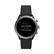 Alt View 12. Fossil - Sport Smartwatch 43mm Aluminum - Black with Black Silicone Band.