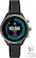 Front. Fossil - Sport Smartwatch 41mm Aluminum - Black with Black Silicone Band.
