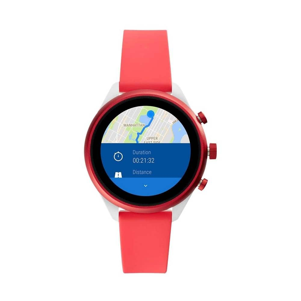 Fossil shop smartwatch red