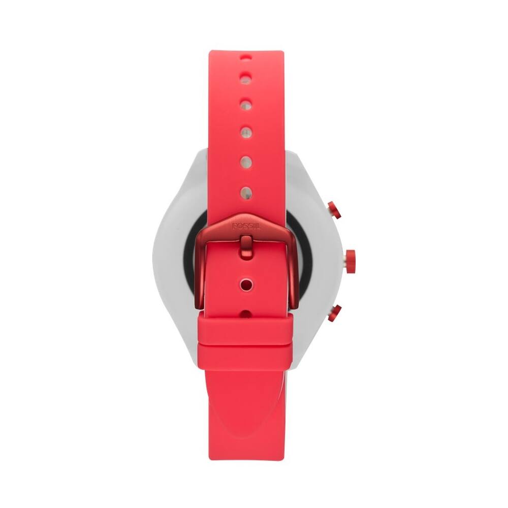 Alt View 16. Fossil - Sport Smartwatch 41mm Aluminum - Red with Red Silicone Band.