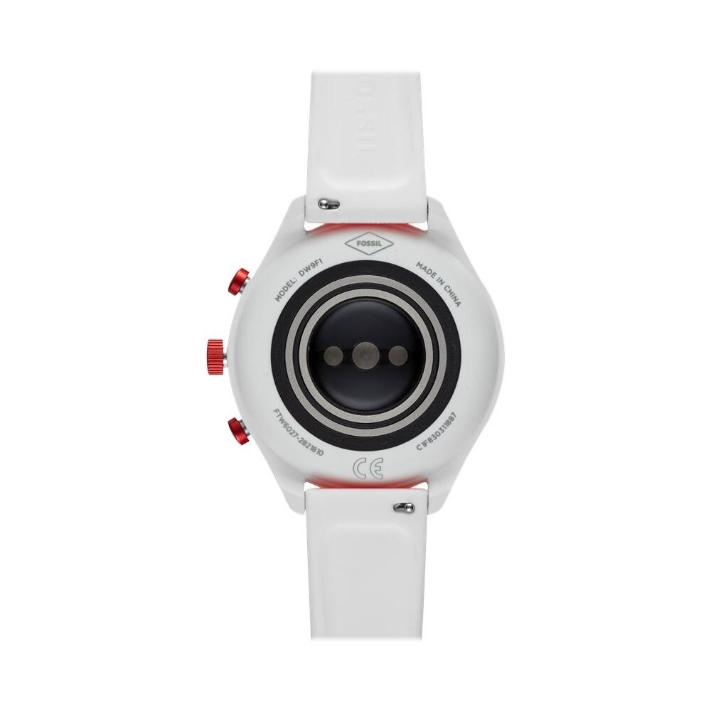 Alt View 18. Fossil - Sport Smartwatch 41mm Aluminum - Red with Red Silicone Band.