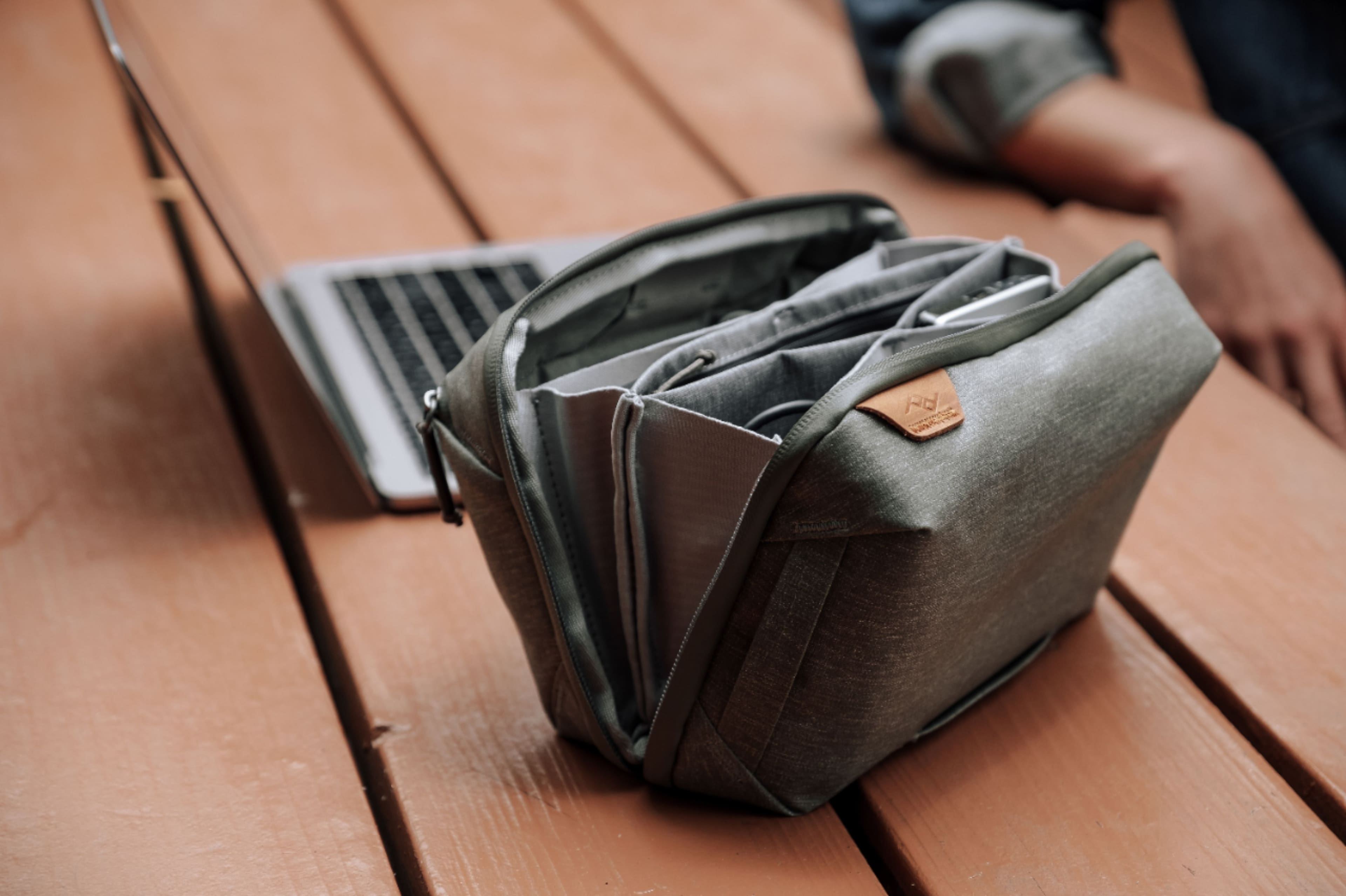 Alt View 14. Peak Design - Tech Pouch - Sage.