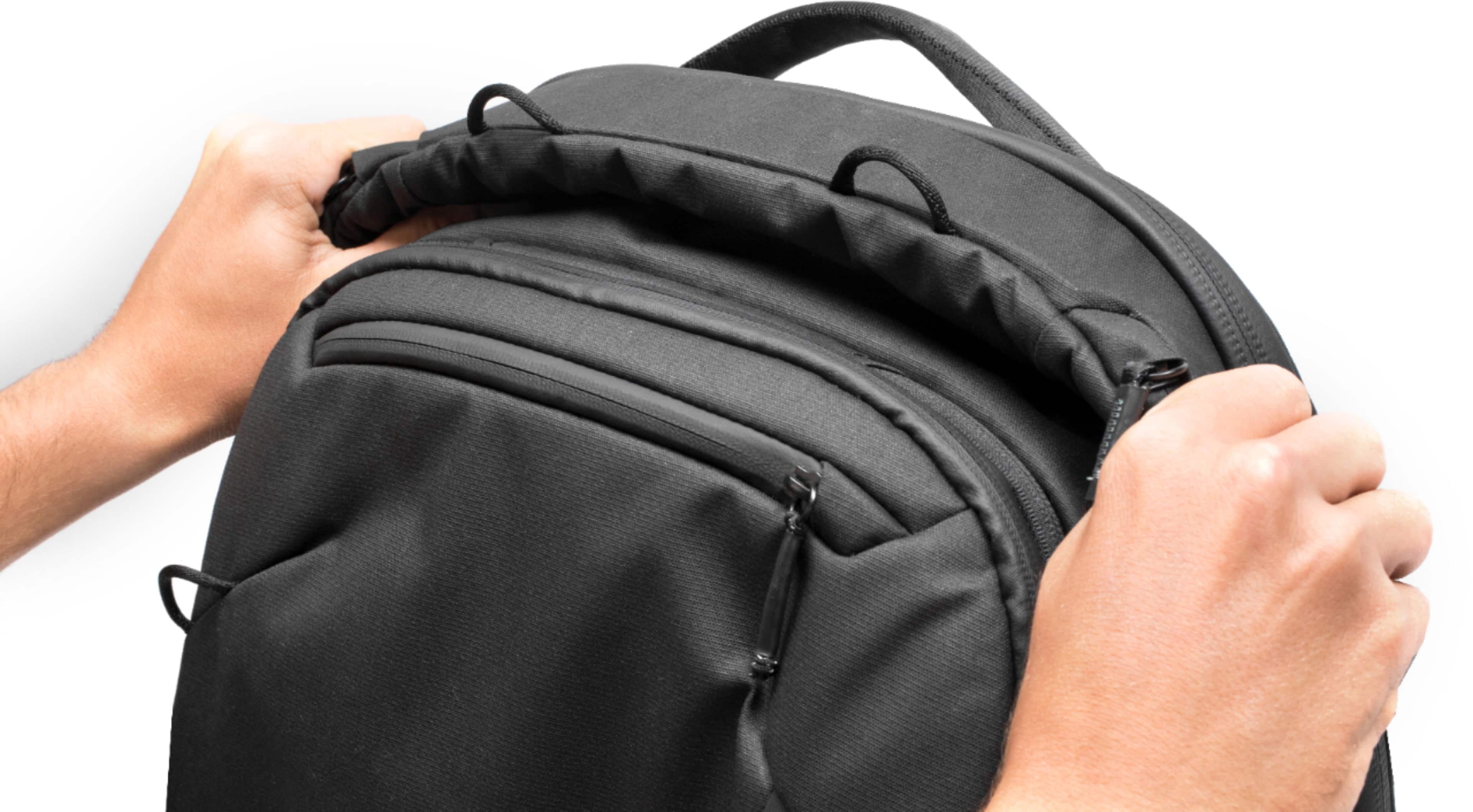Alt View 21. Peak Design - Travel Backpack 45L - Black.