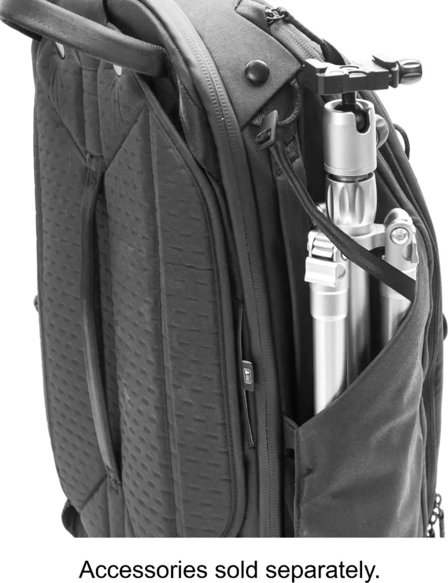 Alt View 24. Peak Design - Travel Backpack 45L - Black.