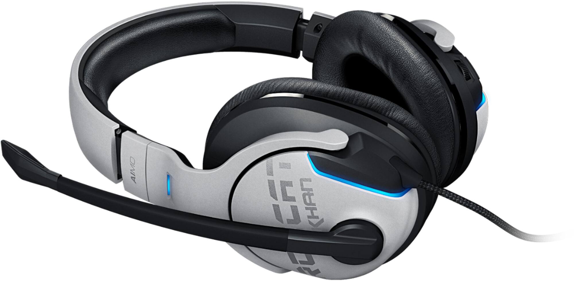 Roccat Khan Aimo Rgb Wired Hi-Res 7.1 Surround Sound Gaming Headset - White 1 Roccat ≪Ul≫ ≪Li≫Discern Every In-Game Sound With This 7.1-Channel Roccat Khan Aimo Gaming Headset. Its 50Mm Neodymium Drivers And Built-In High-Fidelity Sound Card Provide Rich Surround Sound Audio At 10Hz - 40Khz, And Its Memory Foam Ear Pads Keep You Comfortable Throughout Game Sessions. This Illuminating Roccat Khan Aimo Gaming Headset Has Four Customizable Led Units To Suit Your Style.≪/Li≫ ≪/Ul≫ Zoom In On Alt View Zoom 12. Roccat - Khan Aimo Hi-Res 7.1 Rgb Gaming Headset - White/Black.