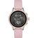Angle. Michael Kors - Access Runway Smartwatch 41mm Stainless Steel - Silver / Rose Gold with Pink Silicone Band.