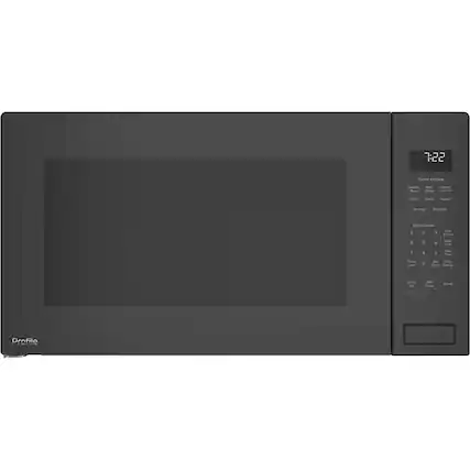 Front. GE Profile - 2.2 Cu. Ft. Built-In Microwave - Gray.