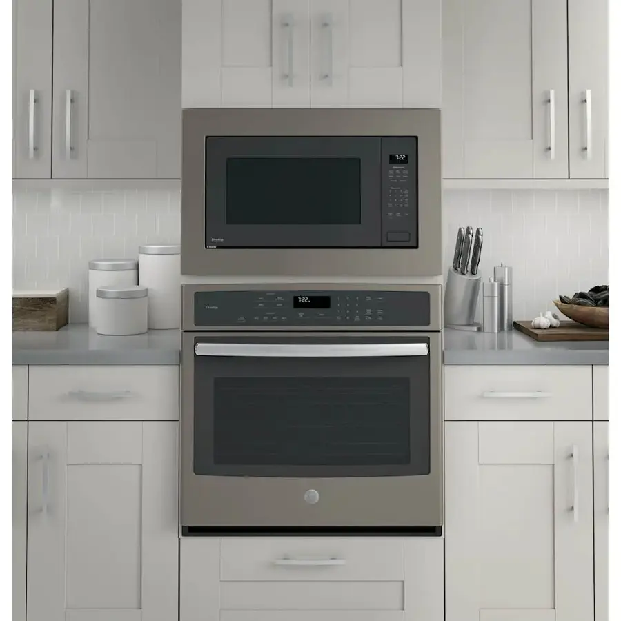 Alt View 13. GE Profile - 2.2 Cu. Ft. Built-In Microwave - Gray.