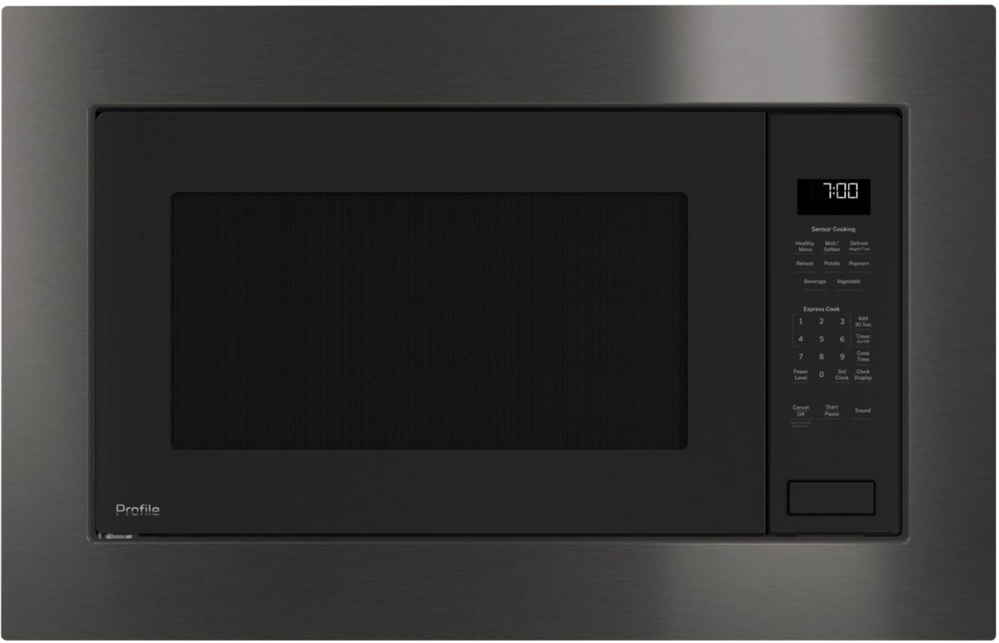 Zoom in on Alt View Zoom 18. GE Profile - 2.2 Cu. Ft. Built-In Microwave - Gray.