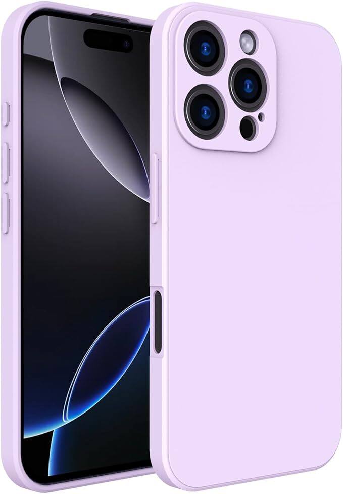 Front. Gravity Ridge - for iPhone 13 Pro Max Slim Thin Ultra Flexible Silicone Phone Case Gel Rubber Soft Protective Case Drop Protection - Purple.
