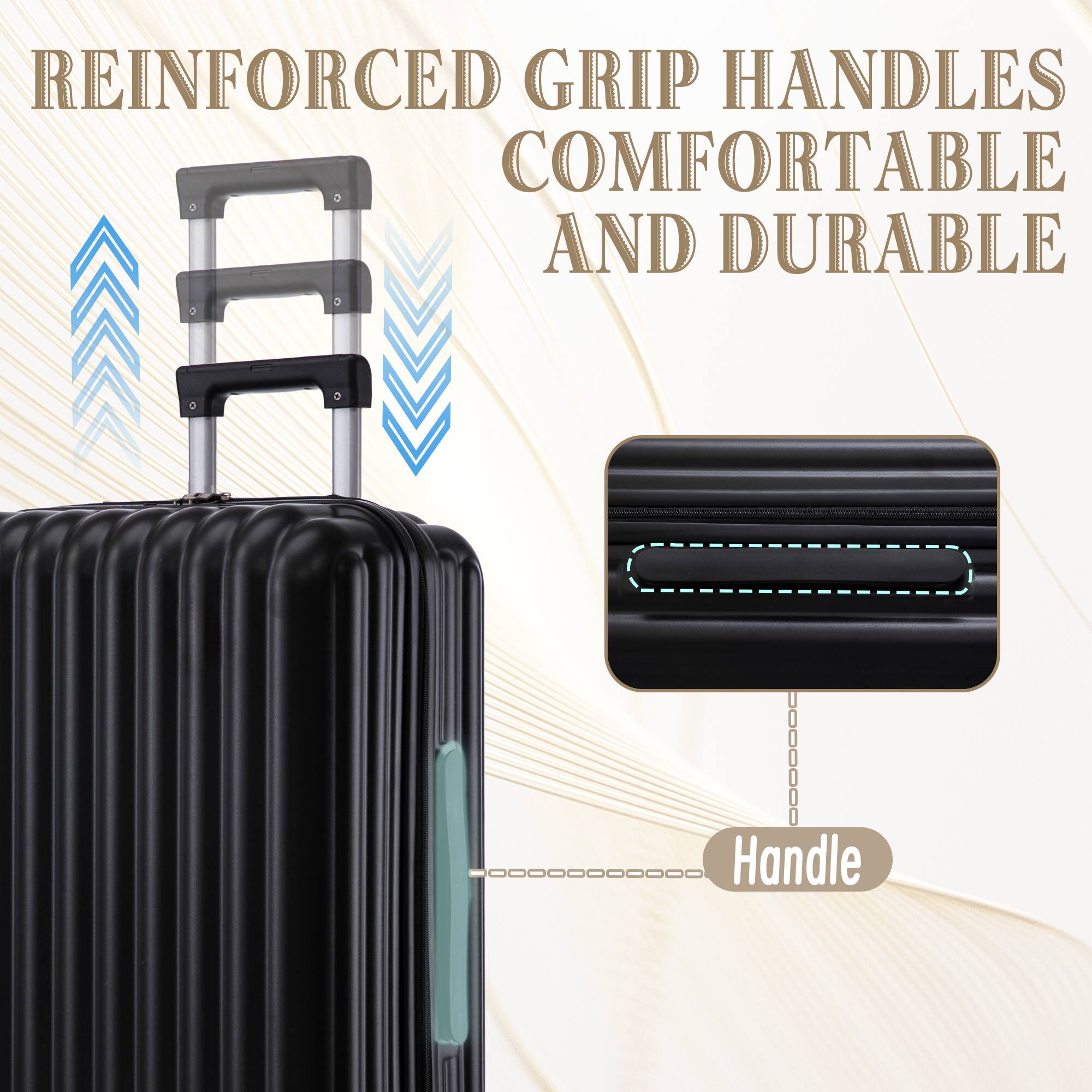 REINFORCED GRIP HANDLES COMFORTABLE AND DURABLE

Handle