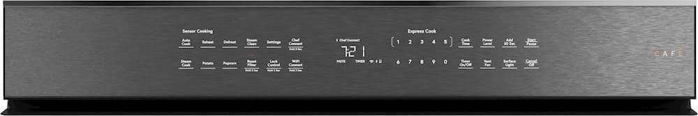 Alt View 1. Café - 2.1 Cu. Ft. Over-the-Range Microwave with Sensor Cooking - Platinum Glass.